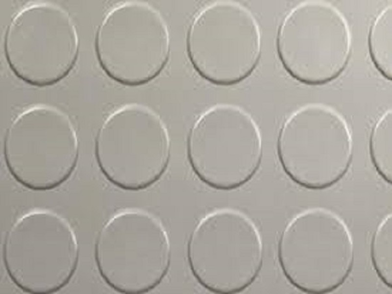 Gri Paralı PVC Zemin Kaplama - Coin Pattern İstanbul Toptan